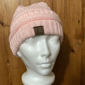 C.C. Knitted Ponytail Beanie